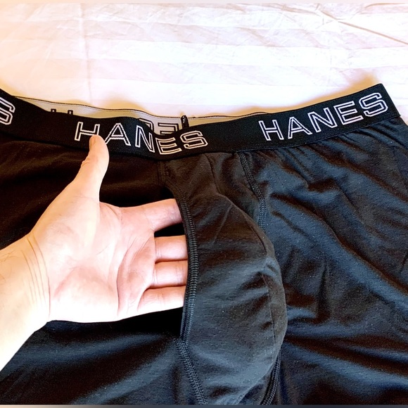 3 Pack Hanes Men's Total Support Pouch Trunk Underwear. (2 black, 1 gray); NWOT - Picture 6 of 16